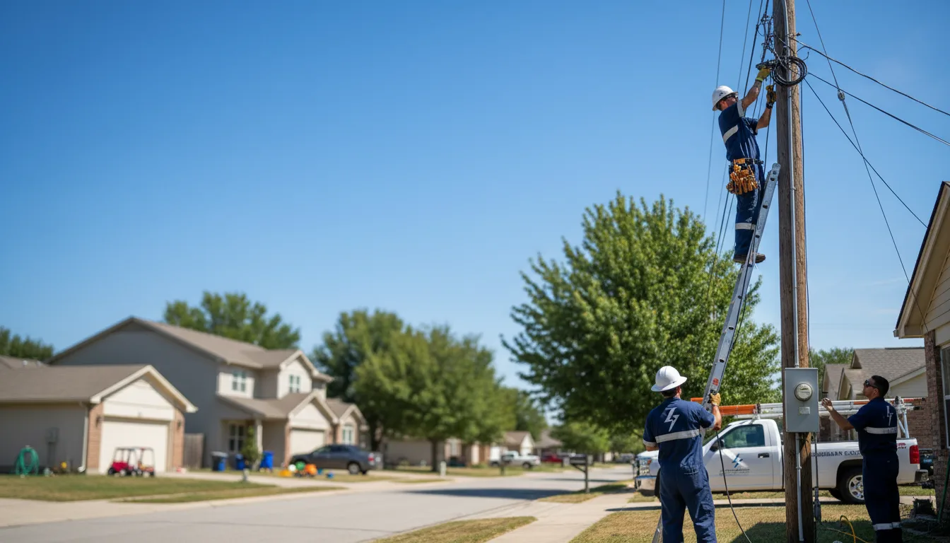 Residential electrician providing installation services in Moore, MT